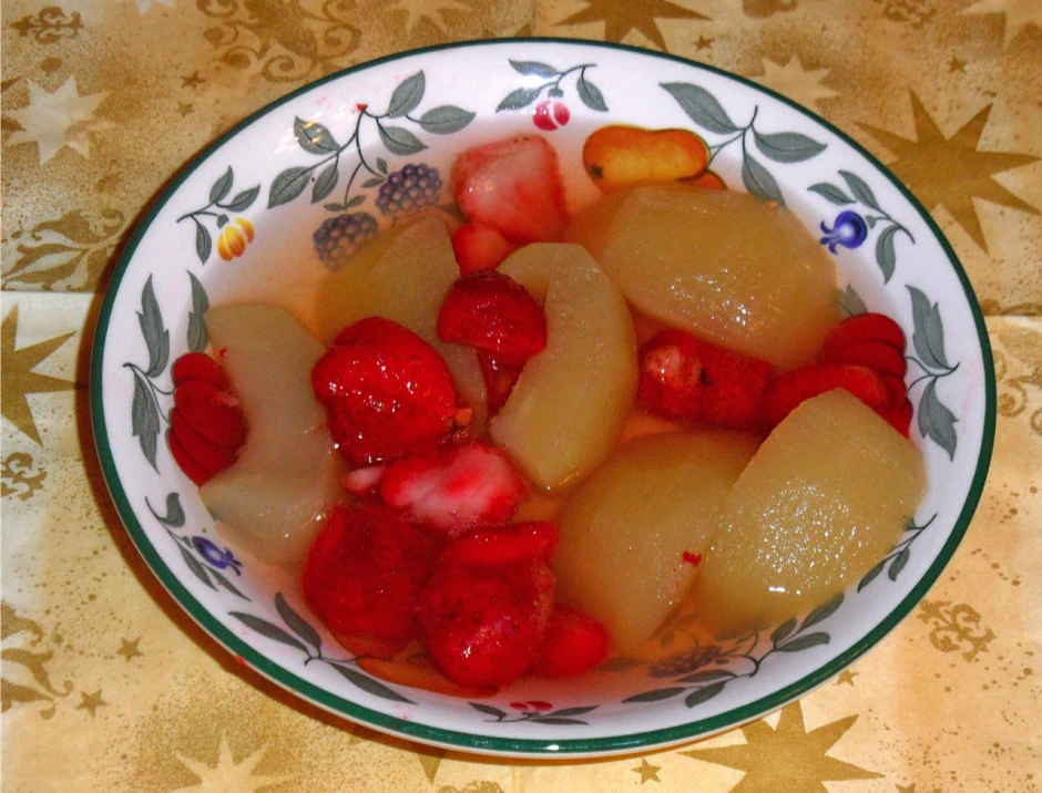 Apfel-Erdbeer-Kompott