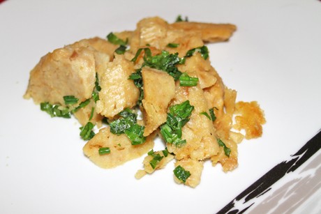 Geröstete Knödel mit Bärlauch