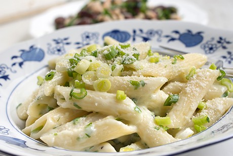Pasta mit Jungzwiebel