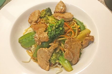 Schweinsfilet mit Gemüse Asia Style