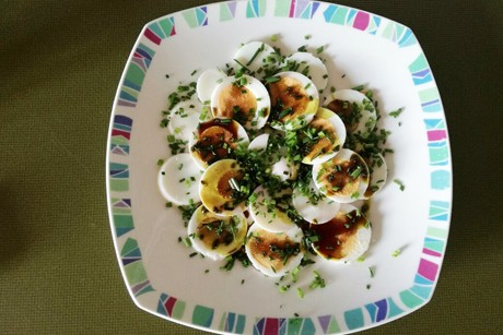 Eiersalat mit Kernöl