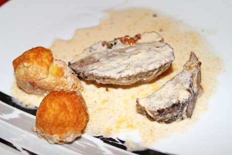 Schweinslungenbraten in Zitronen - Rahm - Sauce
