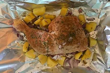 Hühnchen-mediterrane-Art