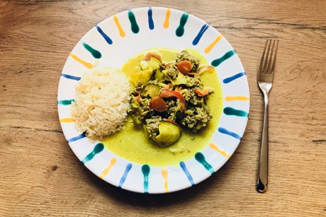 Gemüse-Curry mit Faschierten