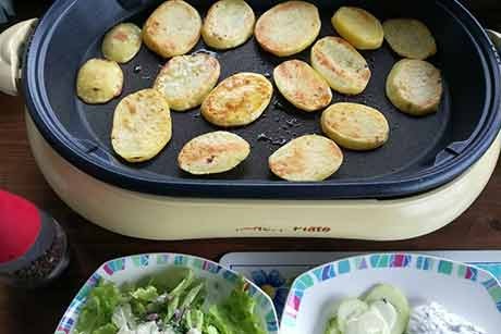 Bratkartoffel in Partypfanne