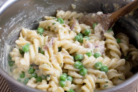 One Pot Pasta mit Salami