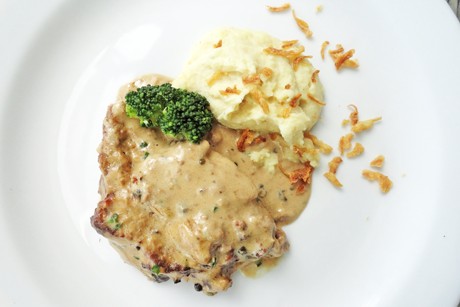 Beiriedschnitte in Pfeffersauce