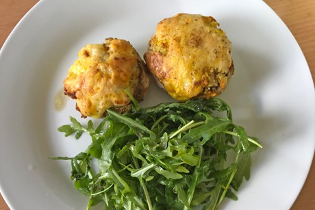 Gefüllte Champignons