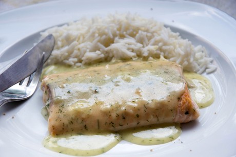 Lachs in Dillsauce