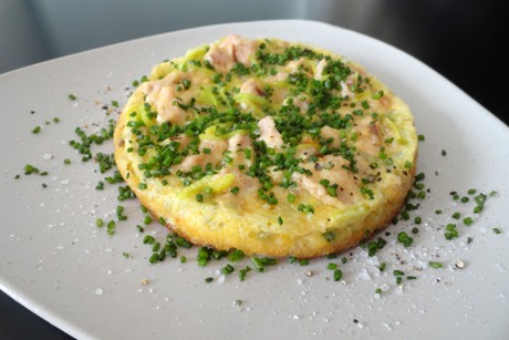 Mini-Frittata mit Schinken und Lauch