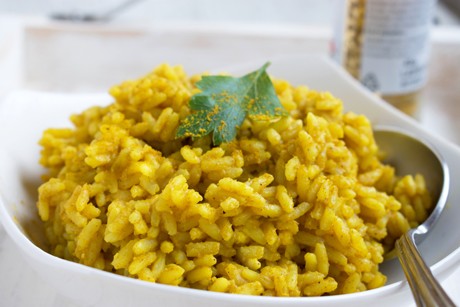 Kokosreis mit Curry
