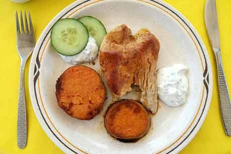 Putenfleisch mit Süßkartoffel