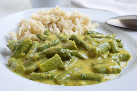 Spargel in Senfsauce