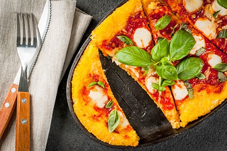 Polenta-Pizza