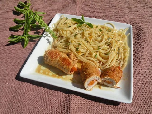Puten-Limetten Roulade