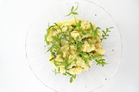 Erdäpfel-Rucola-Stampf