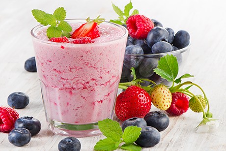 Bunter Früchte - Mix mit Acidophilusmilch