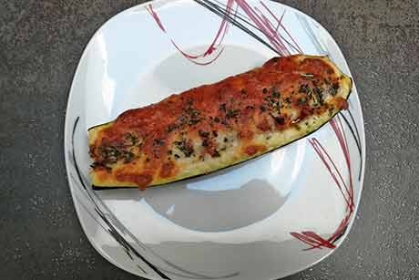 Gefüllte Zucchini mit orientalischem Pfiff