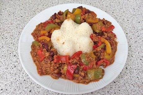 Paprikapfanne mit Faschiertem