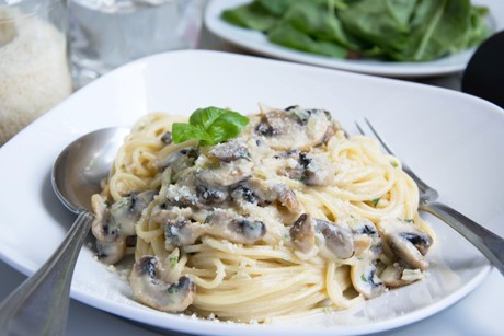 Champignon-Nudel-Pfanne