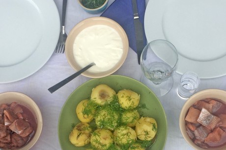 Schwedisches Mittsommermenü