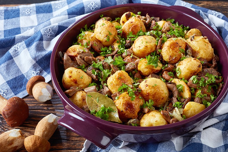 Gröstl mit Steinpilzen