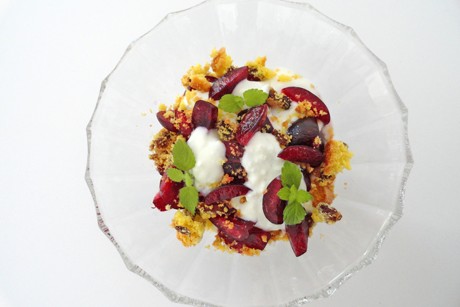 Schnelles Kirschendessert
