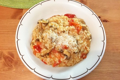 Pilz-Tomaten-Risotto