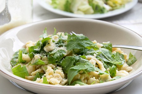 Rucola-Spätzle