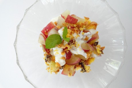 Schnelles Pfirisichdessert