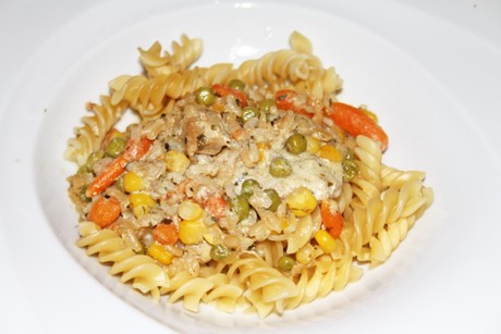 Geschnetzeltes in Frischkäsesauce
