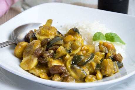 Auberginen-Bananen-Curry