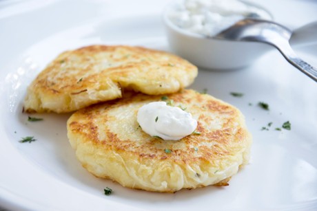 Kartoffel-Sauerkraut -Puffer