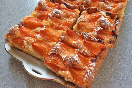 Marillenkuchen aus Gleichschwerteig