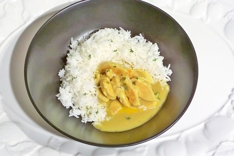 Mangohuhn mit Kressereis