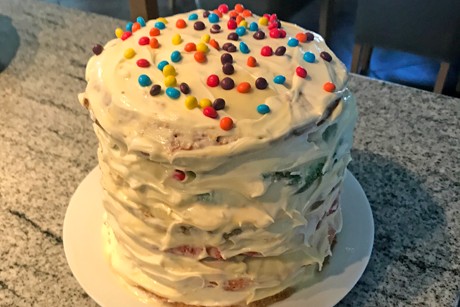 Regenbogentorte