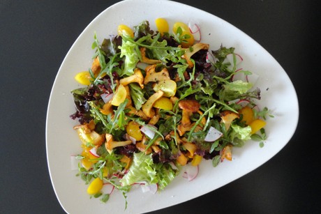 Sommersalat mit Eierschwammerl