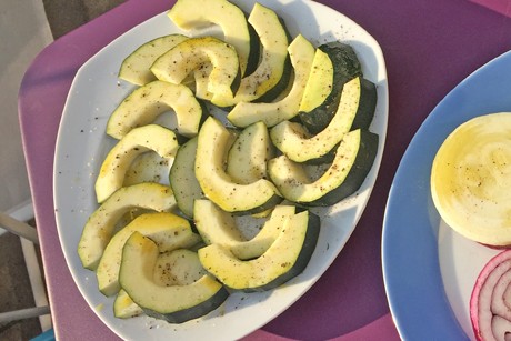 Zucchinischeiben vom Grill