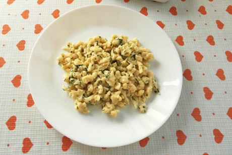 Käsespätzle mit Bergkäse