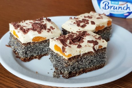 Mohn-Brunch-Fruchtschnitten