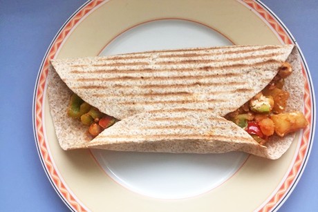 Getoastete Burritos