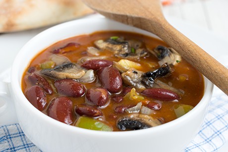 Bohnengulasch mit Pilzen
