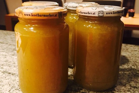 Weiße Weintrauben Marmelade