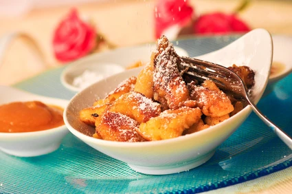 Kaiserschmarrn mit geschmorten Äpfeln