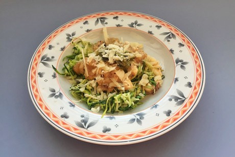 Zucchini-Spaghetti mit Brunch Natur Low Carb