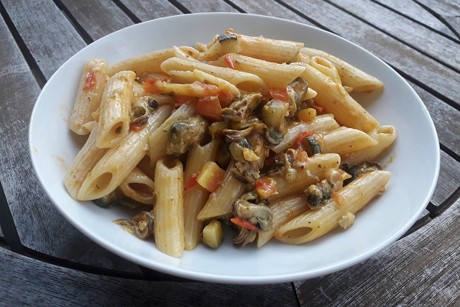 Penne mit Muscheln