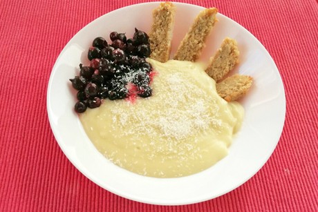 Heißer Kokos-Pudding