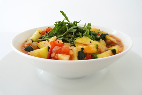Sommergemüse mit Rucola