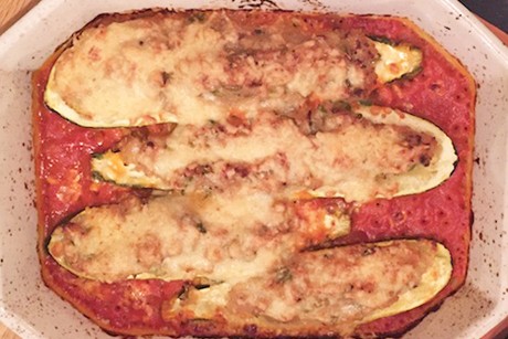 Gefüllte Zucchini mit Couscous