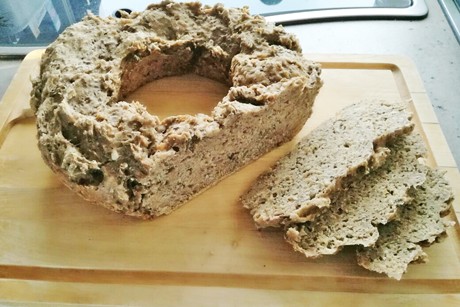 Roggen-Dinkelbrot mit Backpulver